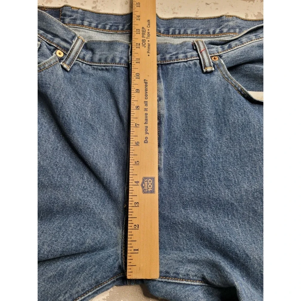 Levis 501 Jeans Mens 40x32 Blue Button Fly Denim Pants Straight Classic Workwear